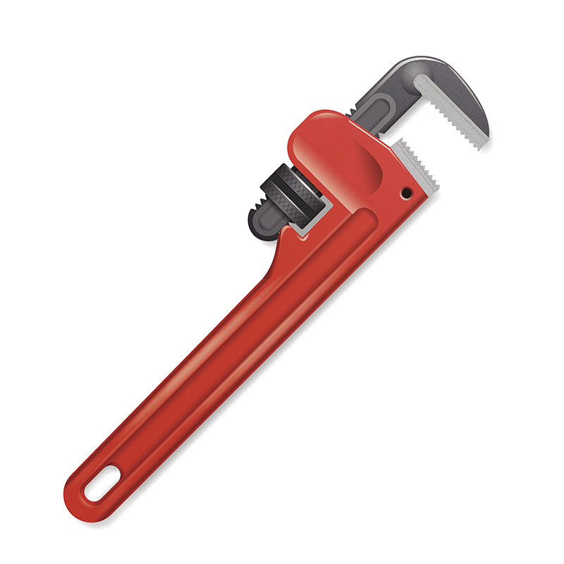 Pipe Wrench - Vector